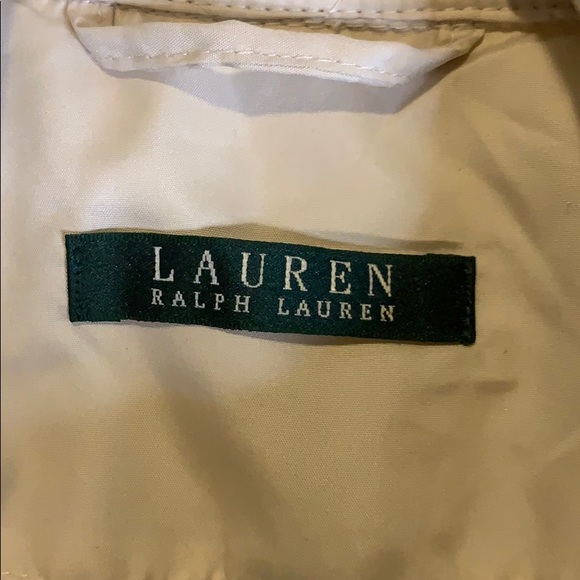 New LAUREN RALPH LAUREN Cream/brown color coat - Picture 8 of 10